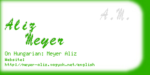 aliz meyer business card